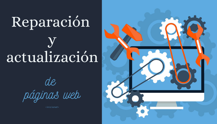 Reparación y actualización de páginas web