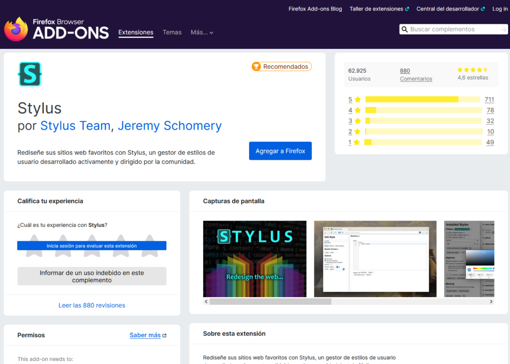 Mejores extensiones para Mozilla Firefox